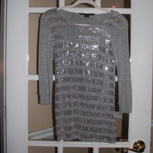 Armani Exchange Sequin Striped Top